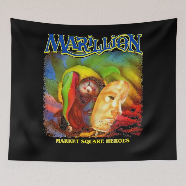 Item preview, vintage MERCH - MARILLION BAND logo market Square heroes retro designed and sold by MauriceMull.