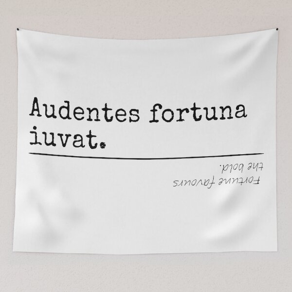 Item preview, Fortune favours (UK) the bold - Latin - T-Shirts, Stickers, Magnets, House - VBK - VisionsByKaren designed and sold by VisionsByKaren.