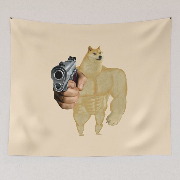 Item preview, Swole Doge Gun designed and sold by DonatasSab.