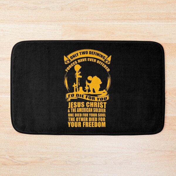 Item preview, Military Veteran Soldier Jesus Christ Two Defining Forces Sticker designed and sold by lelaalicesr.