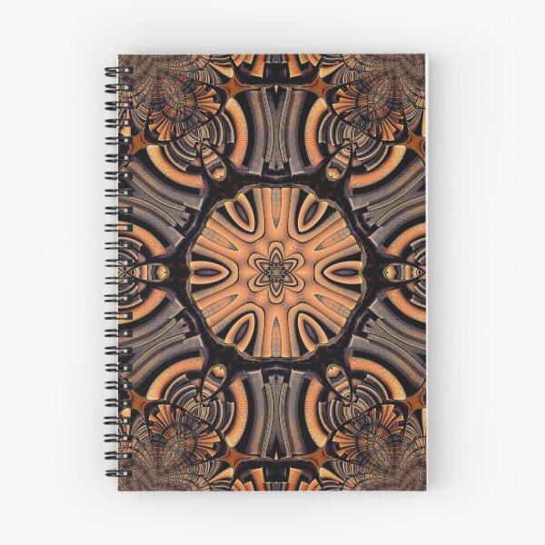 Item preview, GOLDEN BROWN Leather-bound BOOK KALEIDOSCOPE DESIGN and PATTERN designed and sold by mister-john.