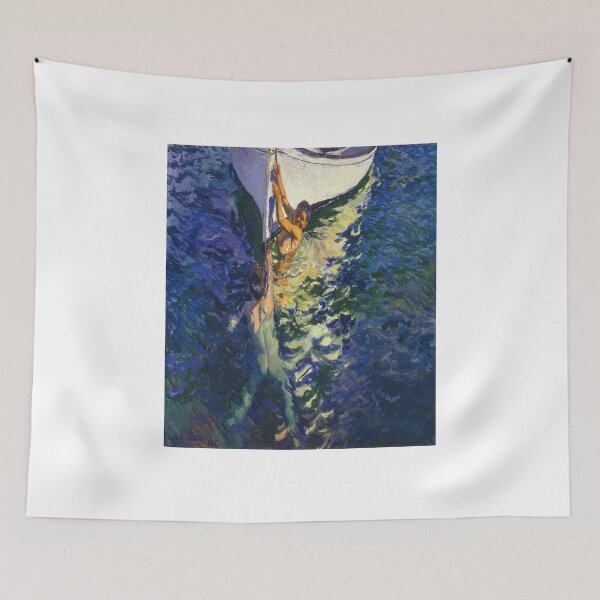 Item preview, Joaquin Sorolla The white boat Javea 1905 designed and sold by Sky-Art-80s.