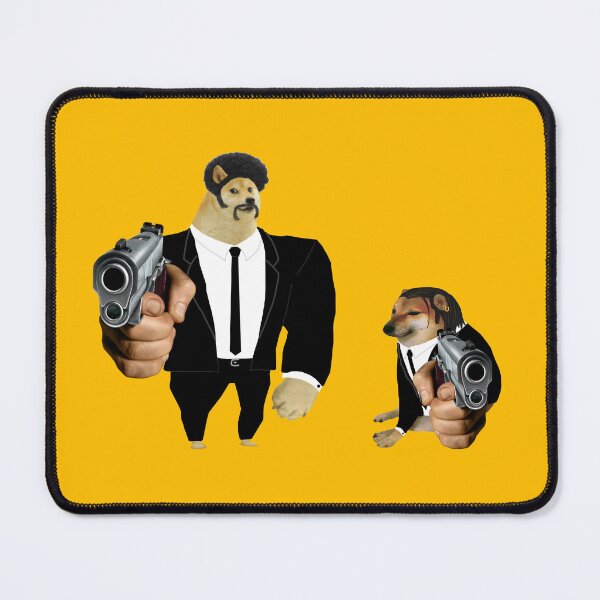 Item preview, Swole vs. Cheems Pulp Fiction designed and sold by DonatasSab.