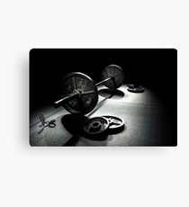Olympic Weight Training Canvas Print