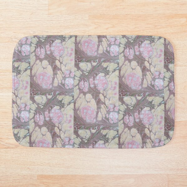Item preview, earthy colored marbled abstract design repeating pattern designed and sold by marblingqueen.