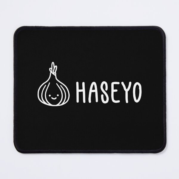 Item preview, Onion haseyo (Annyeonghaseyo) Cute Korean Pun - White on Black designed and sold by nohstyle.