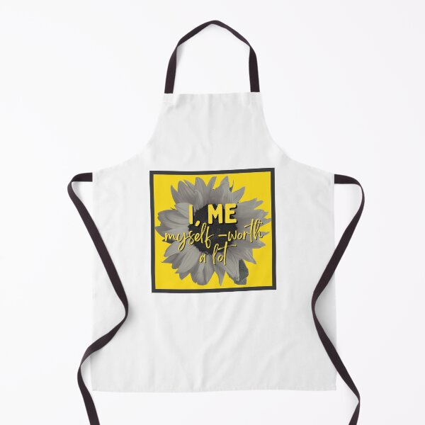 Item preview, I, Me, Myself-Worth A Lot - Sun flower and yellow background. designed and sold by Heal with  Sumit.