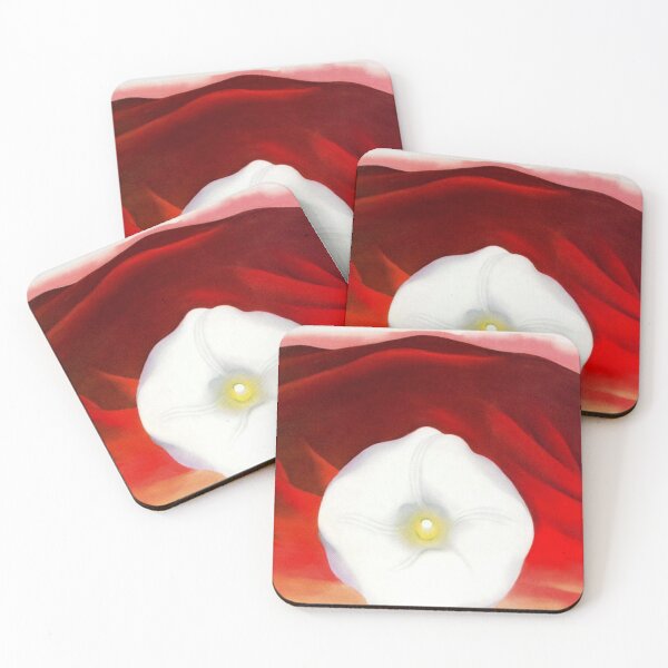 Item preview, Red hills and white flower art by georgia O'keeffe famous draw  designed and sold by Golido.