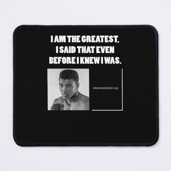 Item preview, Muhammad Ali quote simple black BG E designed and sold by badamozasp.