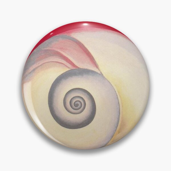 Item preview, Red hill and white shell art by georgia O'keeffe classic poster designed and sold by Golido.