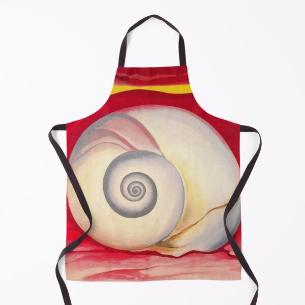 Item preview, Red hill and white shell art by georgia O'keeffe classic poster designed and sold by Golido.