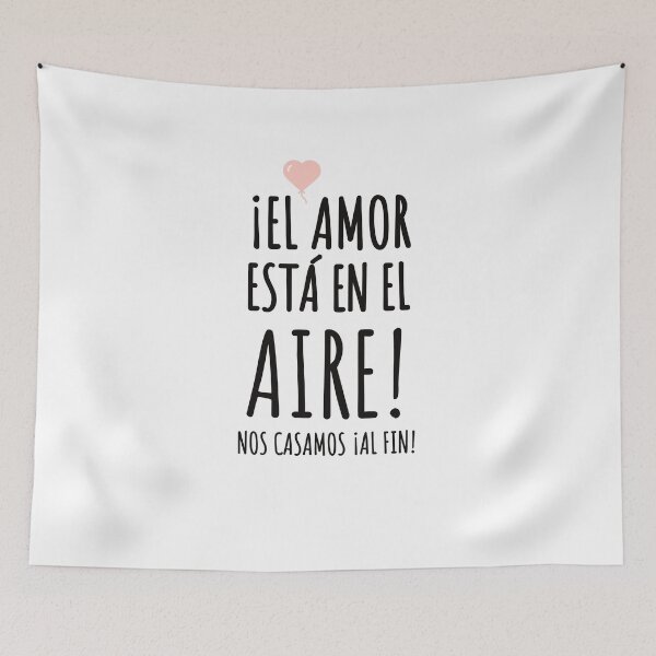 Item preview, LOVE IS IN THE AIR - WEDDING - WE GOT MARRIED - AT LAST - WEDDING - WEDDINGS - SPAIN designed and sold by WeddingStuffArt.