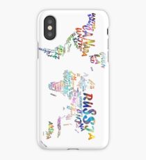 world map iPhone Case/Skin