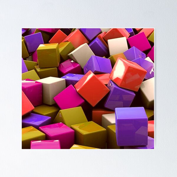 Item preview, Colorful cubes designed and sold by Gagilix.