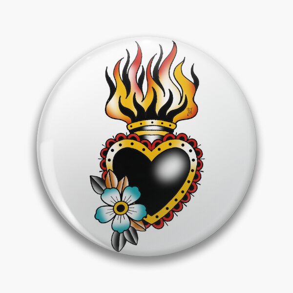 Item preview, Fkj tattoo flash heart designed and sold by franckfkj.