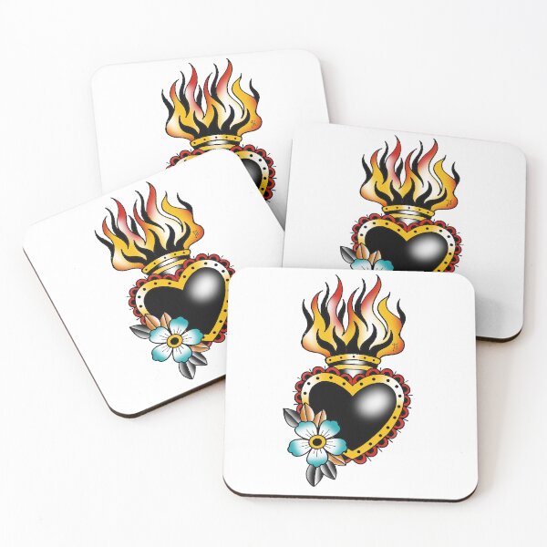 Item preview, Fkj tattoo flash heart designed and sold by franckfkj.