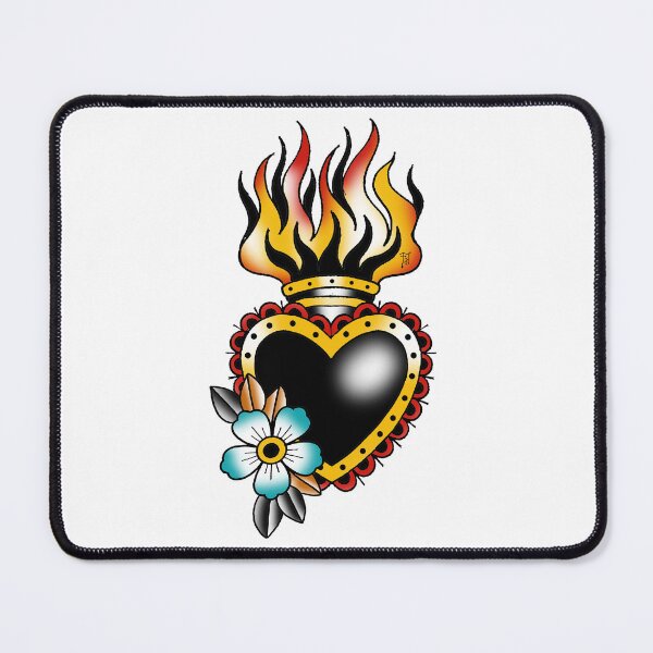 Item preview, Fkj tattoo flash heart designed and sold by franckfkj.