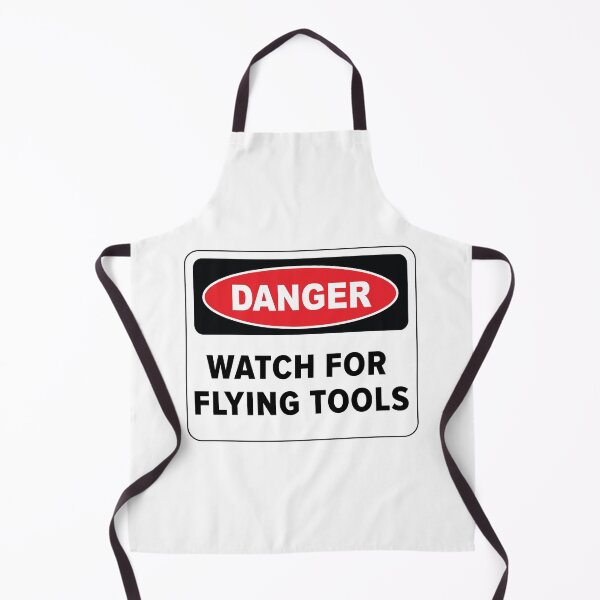 Item preview, Funny Danger Warning Watch For Flying Tools designed and sold by Rott515.