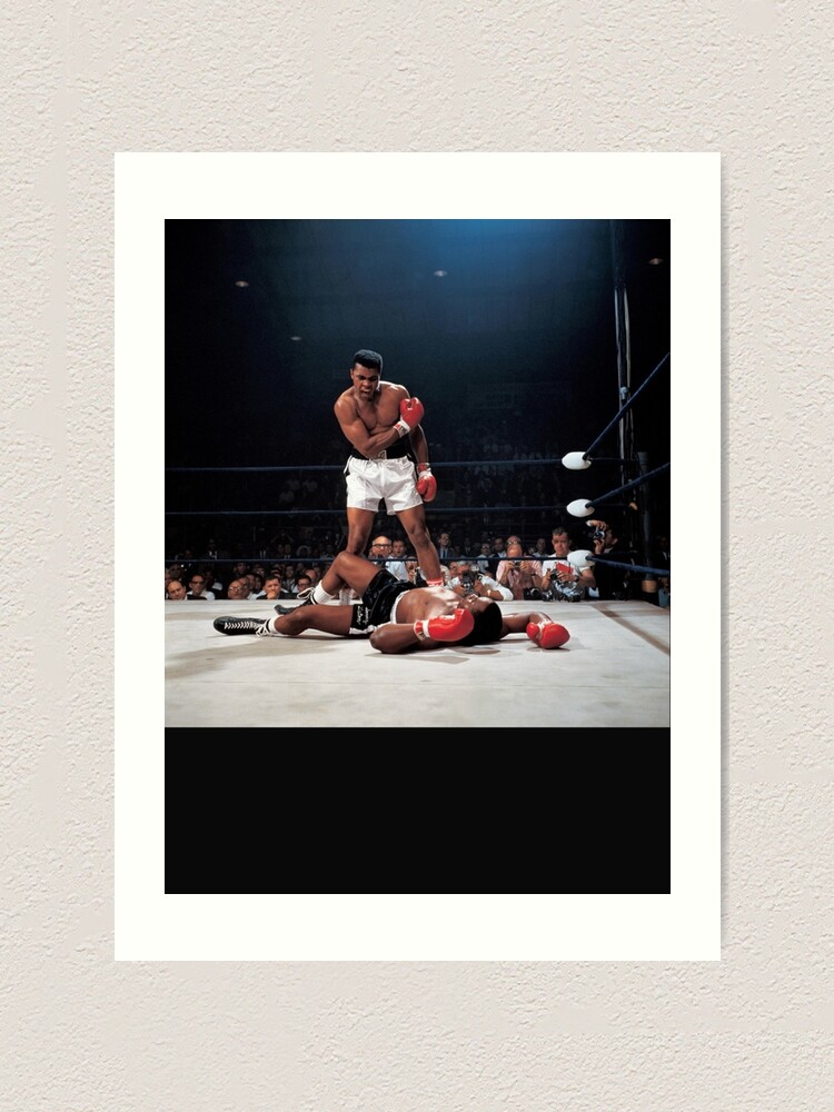 "Muhammad Ali knockout Sonny Liston Fight Poster Design Poster E" Art