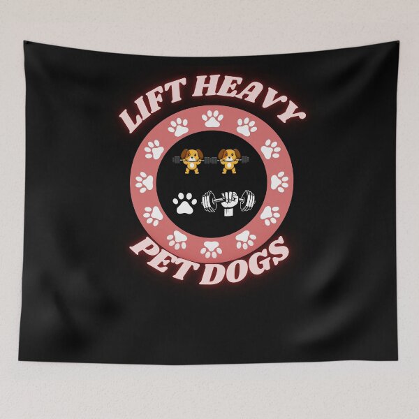 Item preview,  Funny Lift heavy pet dogs  designed and sold by beautifulworld9.