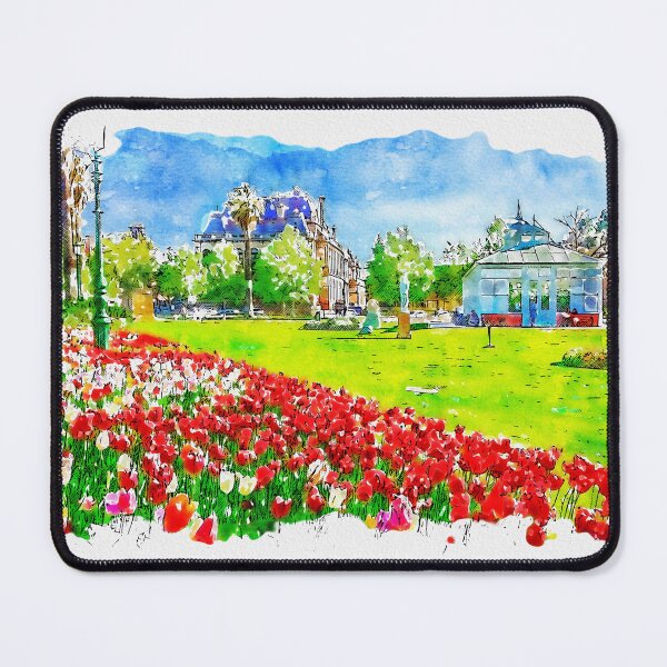 Item preview, Conservatory Gardens Watercolor designed and sold by Steven Jodoin.