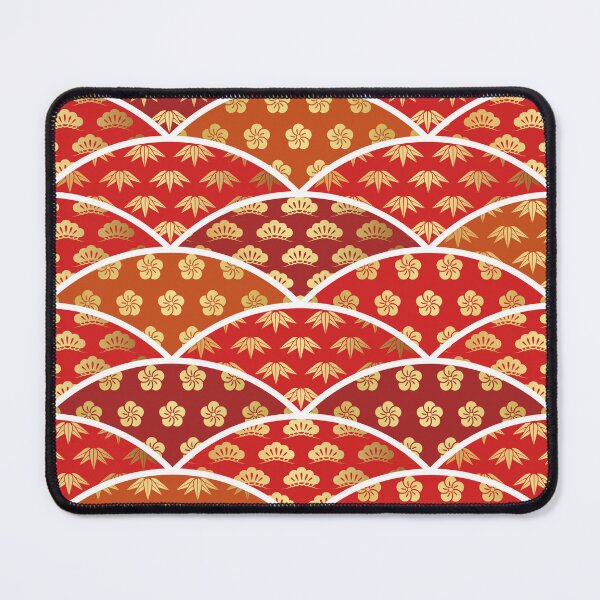 Item preview, Japanese wave pattern red  Geometric  Minimalist designed and sold by Dzhon99.