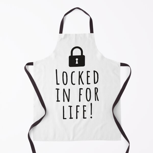 Item preview, LOCKED IN FOR LIFE - LIFE - LOCKER - WEDDING - WEDDIND POSTCARD designed and sold by WeddingStuffArt.