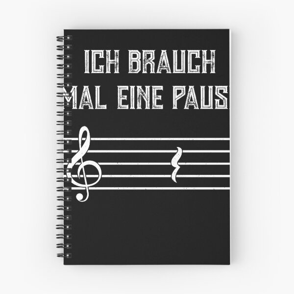 Item preview, Notenschlüssel Ich Brauch Eine Pause Musiker Geschenk Note designed and sold by Lenny Stahl.
