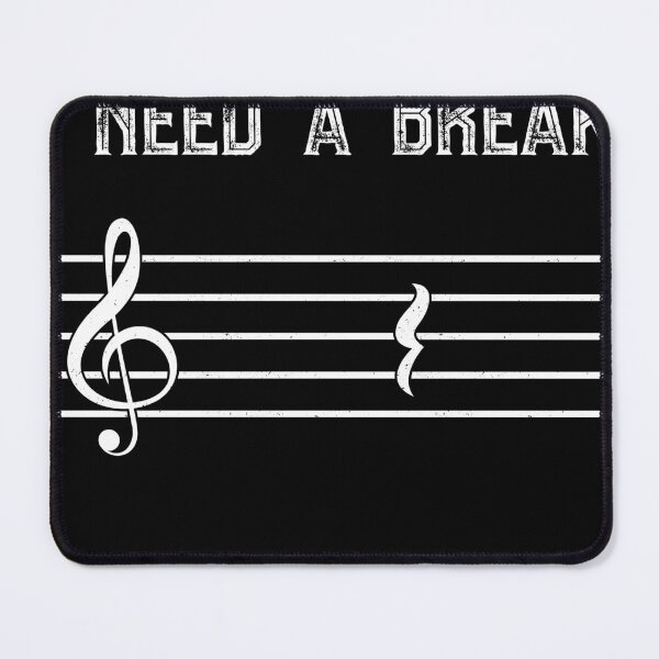 Item preview, Clef I Need A Break Musician Gift Note designed and sold by Lenny Stahl.