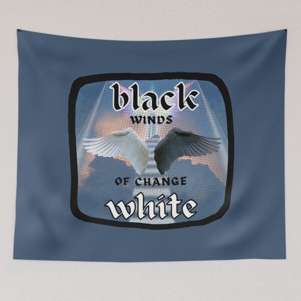 Item preview, Dark Grunge Streetwear Aesthetic - Black White Wings designed and sold by Digitalme Designs.