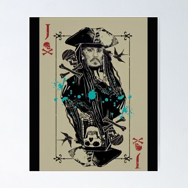 Item preview, Karte Jack Sparrow Fluch der Karibischen Meere designed and sold by fithabitta.