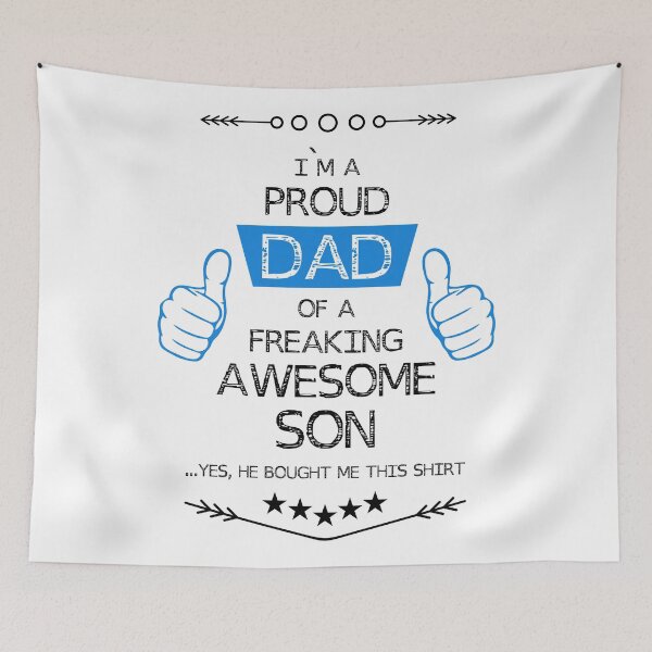 Item preview, Proud DAD of a AWESOME SON designed and sold by Jessica Rani.