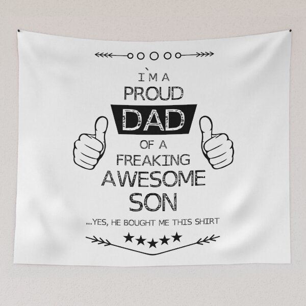 Item preview, Proud DAD of a AWESOME SON designed and sold by Jessica Rani.