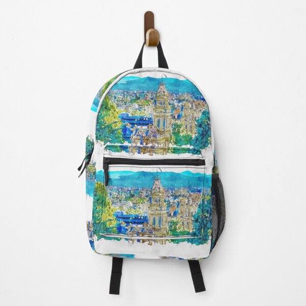 Item preview, The Old Bendigo Town Hall Watercolor designed and sold by Steven Jodoin.
