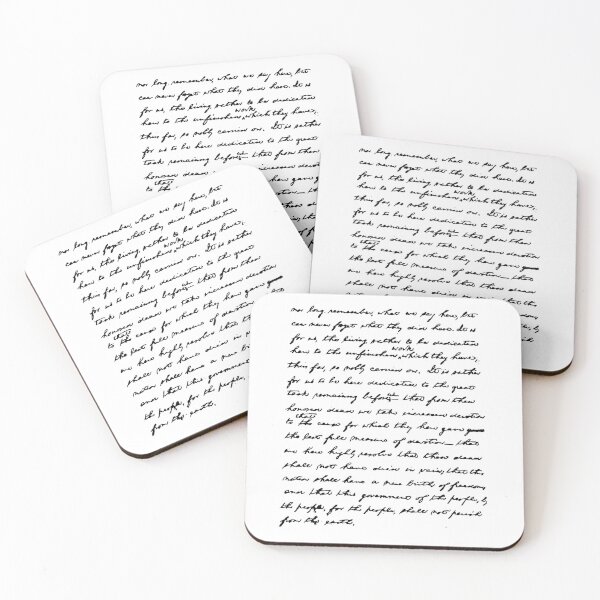 Item preview, Handwritten Gettysburg Address designed and sold by Pellucid.