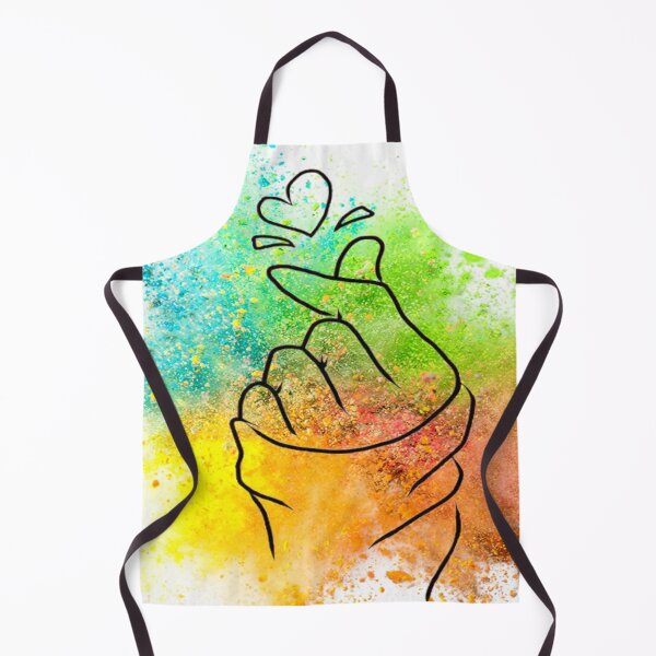 Item preview, Splash Of Colors With Korean Hand Heart Love Gesture-Korean Hand Love Heart designed and sold by universegrace.