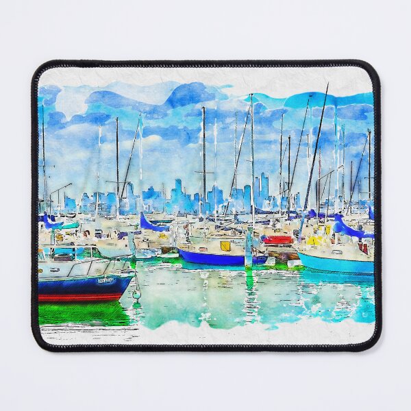 Item preview, Williamstown Marina Watercolor designed and sold by Steven Jodoin.