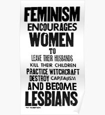 Feminism in Black & White Poster