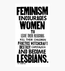 Feminism in Black & White Photographic Print