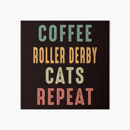Item preview, Coffee Roller Derby Cats Repeat designed and sold by Aerial Addicts.
