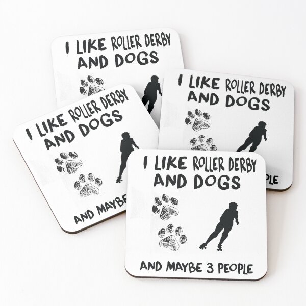 Item preview,  I Like Roller Derby And Dogs designed and sold by Aerial Addicts.