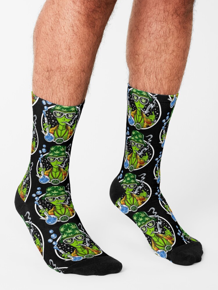 Discover Weed Alien Stoner | Socks