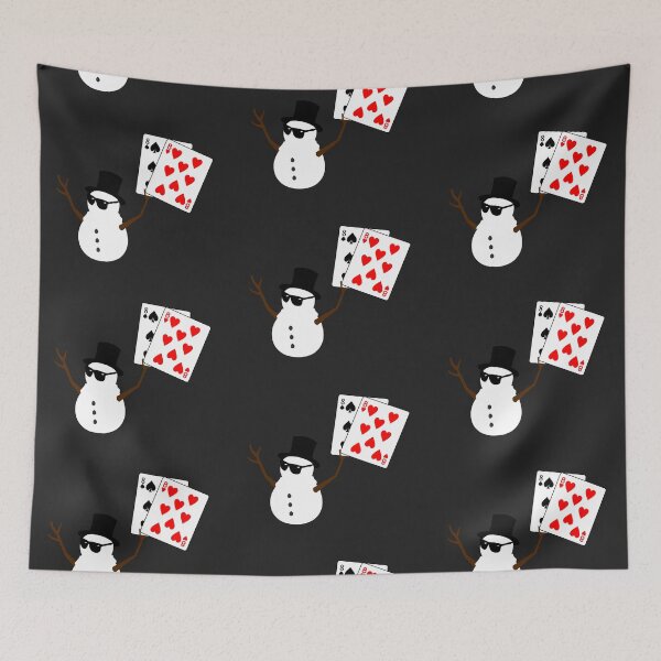 Item preview, Poker - Pocket Eights Snowman designed and sold by BigStkShortStk.
