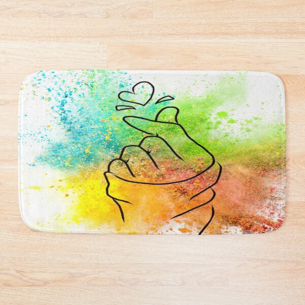 Item preview, Splash Of Colors With Korean Hand Heart Love Gesture-Korean Hand Love Heart designed and sold by universegrace.