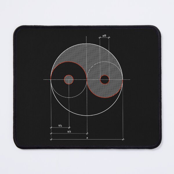 Artikelvorschau, Technische Zeichnung von Yin Yang entworfen und verkauft von kallyfactory.