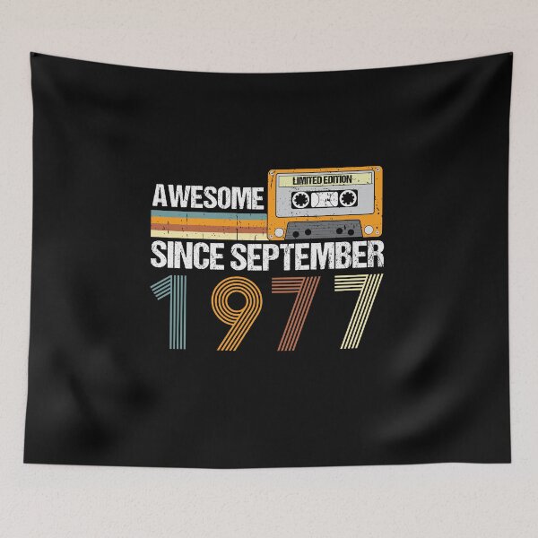 Item preview, Awesome Since September 1977 | 45th birthday | vintage September 1977 designed and sold by AMINE  ★★★★★.