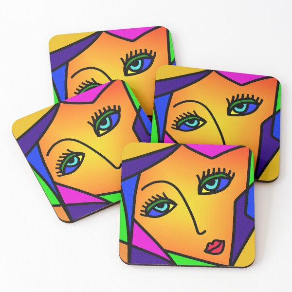 Item preview, Colorful Girl Face designed and sold by M3PicsStudio.