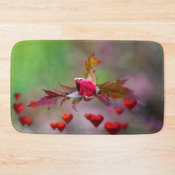 Item preview, rosebud with hearts designed and sold by OskiOnTour.