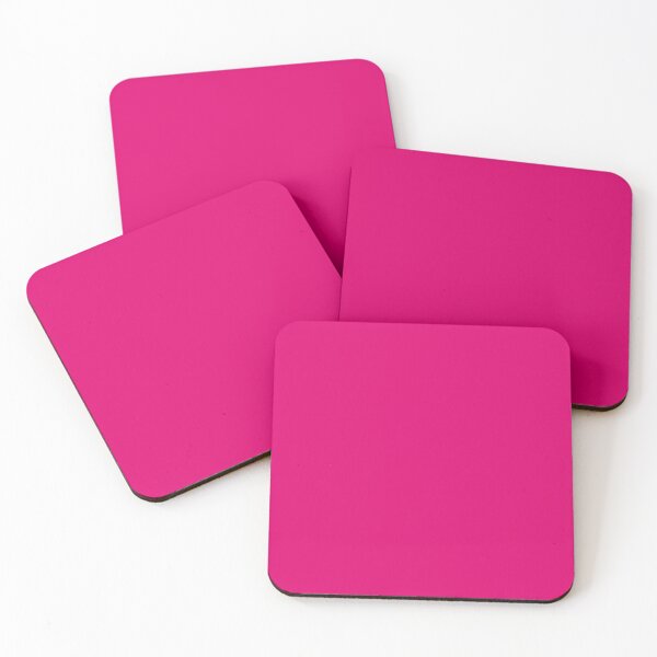 Item preview, Preppy abstract solid color hot pink fuchsia  designed and sold by LEILA ART SPACE.