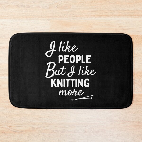 Item preview, I like people BUT I like knitting more designed and sold by TheGreenGoat.